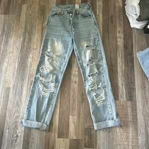 (WILL IRON BEFORE SHOPPING) SONG brand jeans, cuffs at bottom roll down